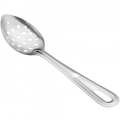 11" Standard-Duty Perforated Stainless Steel Basting Spoon